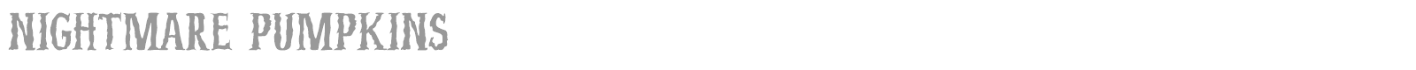 Nightmare Pumpkins font preview